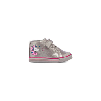 Sneakers alte primi passi argento da bambina Chicco Gadielle, Brand, SKU k271000064, Immagine 0